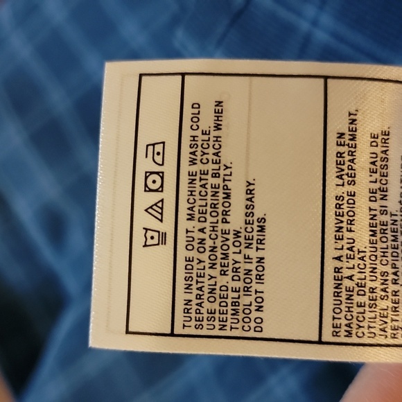 Spyder size medium blue plaid short sleeve shirt NWT - Picture 6 of 6